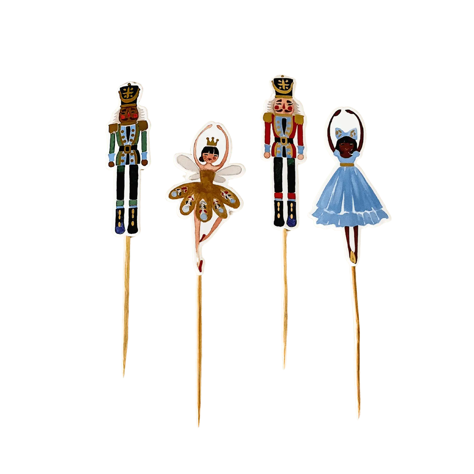 Nutcracker Christmas Cupcake Toppers