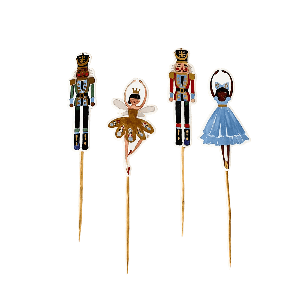 Nutcracker Christmas Cupcake Toppers Cupcake Toppers La Vie Bien Nutcracker Christmas Cupcake Toppers