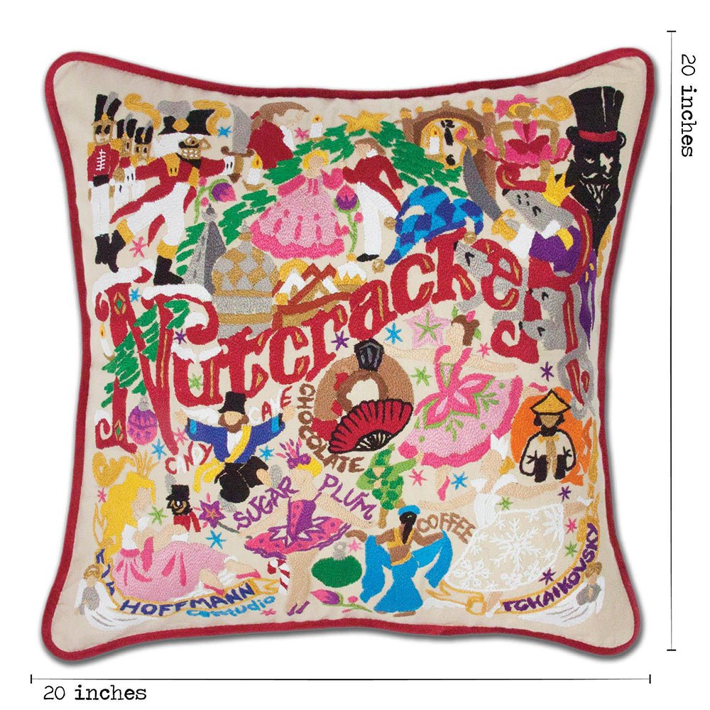 Nutcracker Hand - Embroidered Pillow Pillows La Vie Bien Nutcracker Hand - Embroidered Pillow