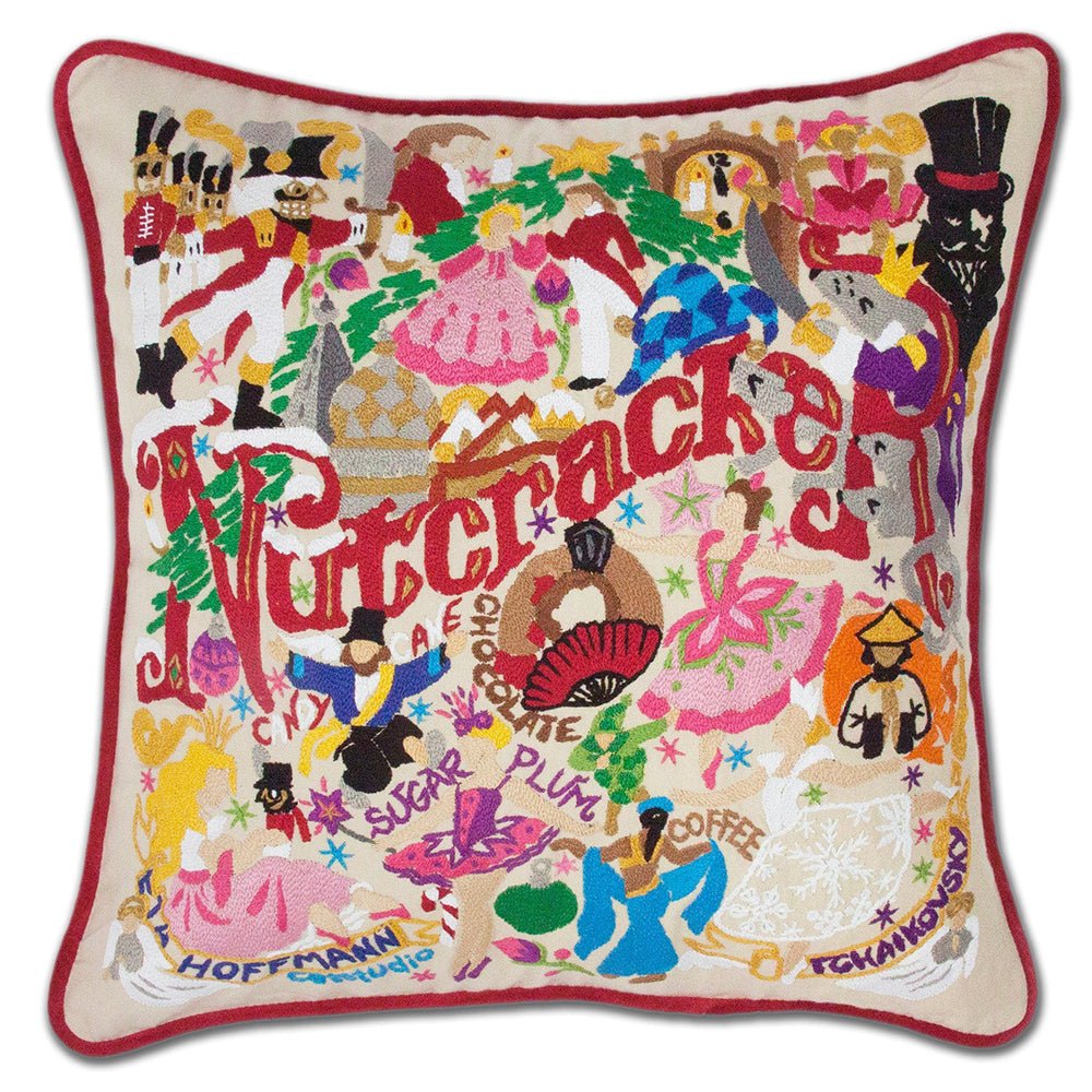 Nutcracker Hand - Embroidered Pillow Pillows La Vie Bien Nutcracker Hand - Embroidered Pillow