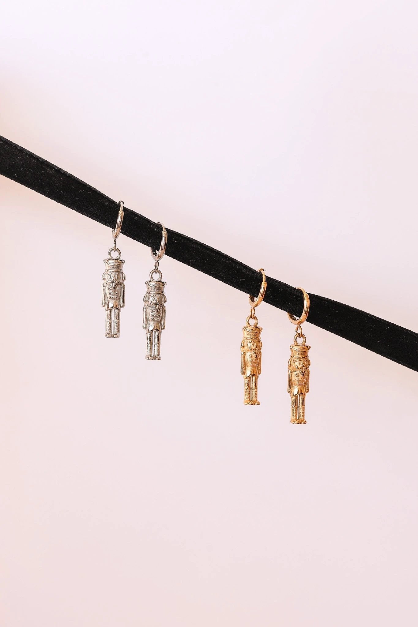 Nutcracker Huggie Hoop by Rose & Clay