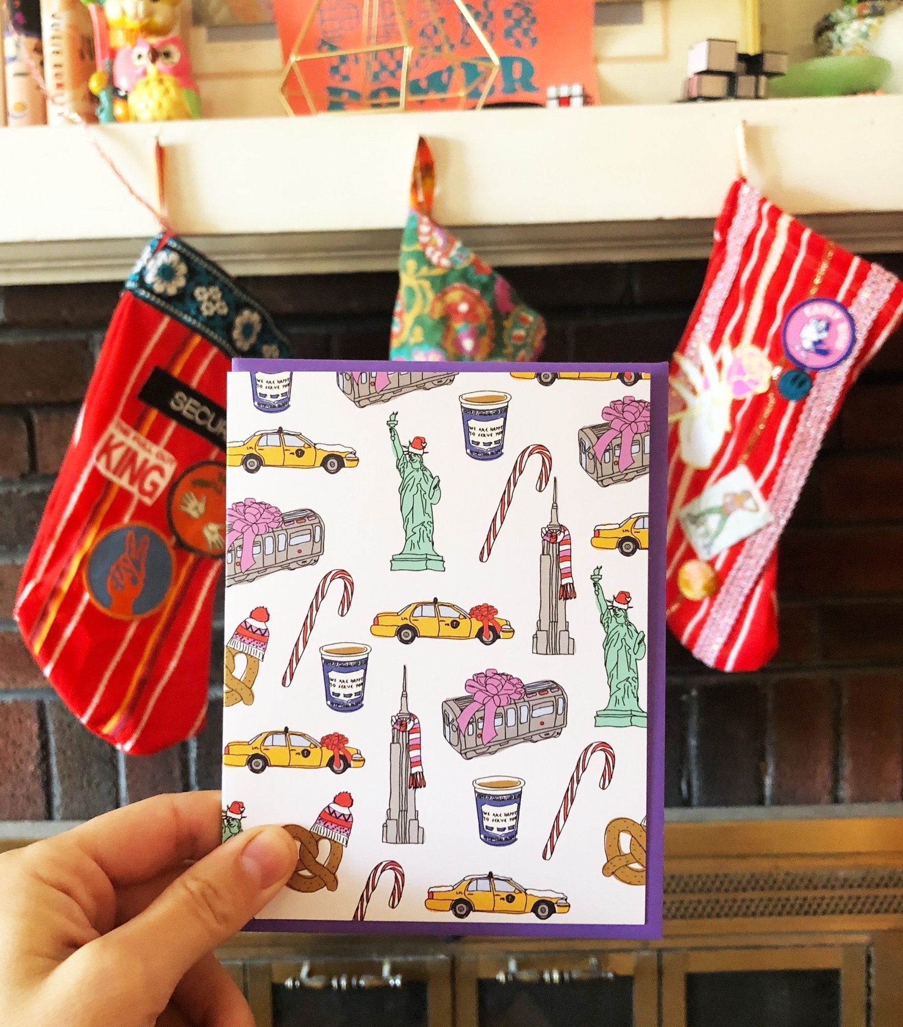 NYC Holiday Charms Cards La Vie Bien NYC Holiday Charms