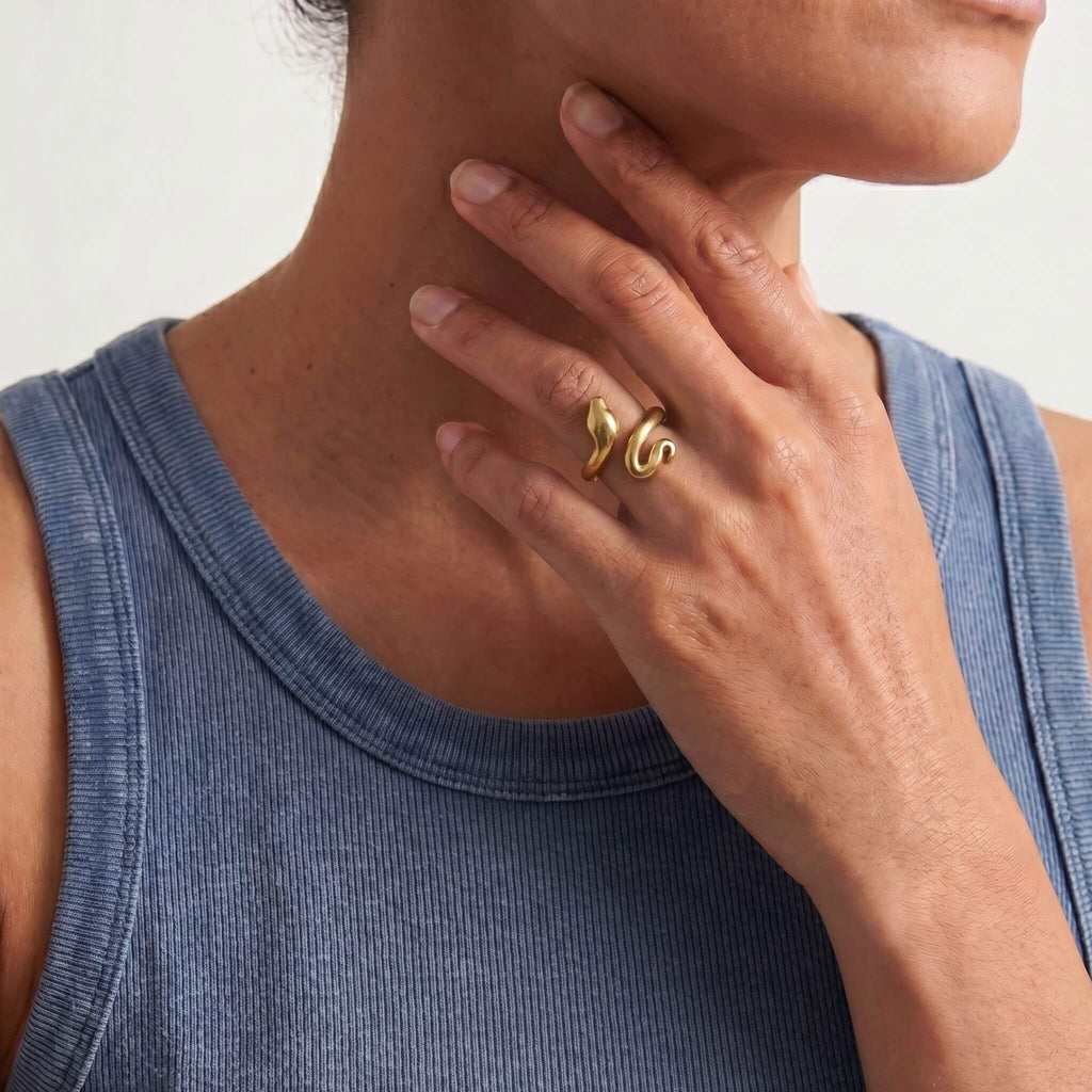 Nyoka Snake Ring Rings La Vie Bien Nyoka Snake Ring