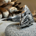 Oak Ash Thorn Moonstone Ring in Sterling Silver Ring La Vie Bien Oak Ash Thorn Moonstone Ring in Sterling Silver