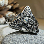 Oak Ash Thorn Moonstone Ring in Sterling Silver Ring La Vie Bien Oak Ash Thorn Moonstone Ring in Sterling Silver