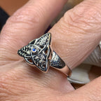 Oak Ash Thorn Moonstone Ring in Sterling Silver Ring La Vie Bien Oak Ash Thorn Moonstone Ring in Sterling Silver