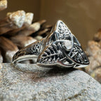 Oak Ash Thorn Moonstone Ring in Sterling Silver Ring La Vie Bien Oak Ash Thorn Moonstone Ring in Sterling Silver