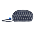 Oasis Batik Coin Cosmetic Bag Indigo - Thailand Bags La Vie Bien Oasis Batik Coin Cosmetic Bag Indigo - Thailand