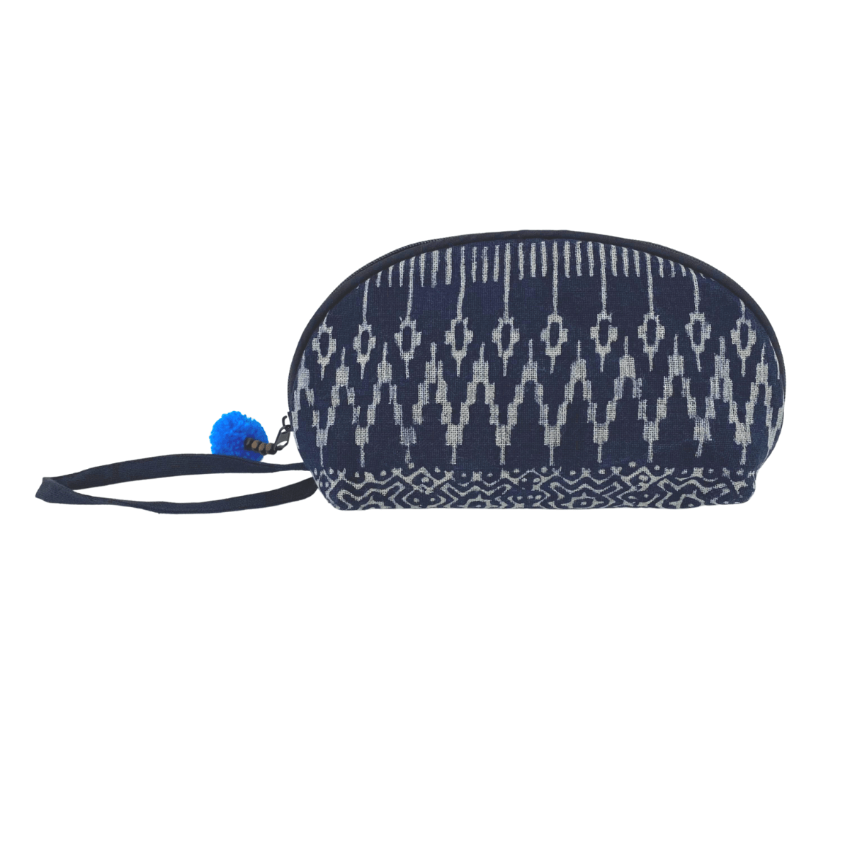 Oasis Batik Coin Cosmetic Bag Indigo - Thailand Bags La Vie Bien Oasis Batik Coin Cosmetic Bag Indigo - Thailand