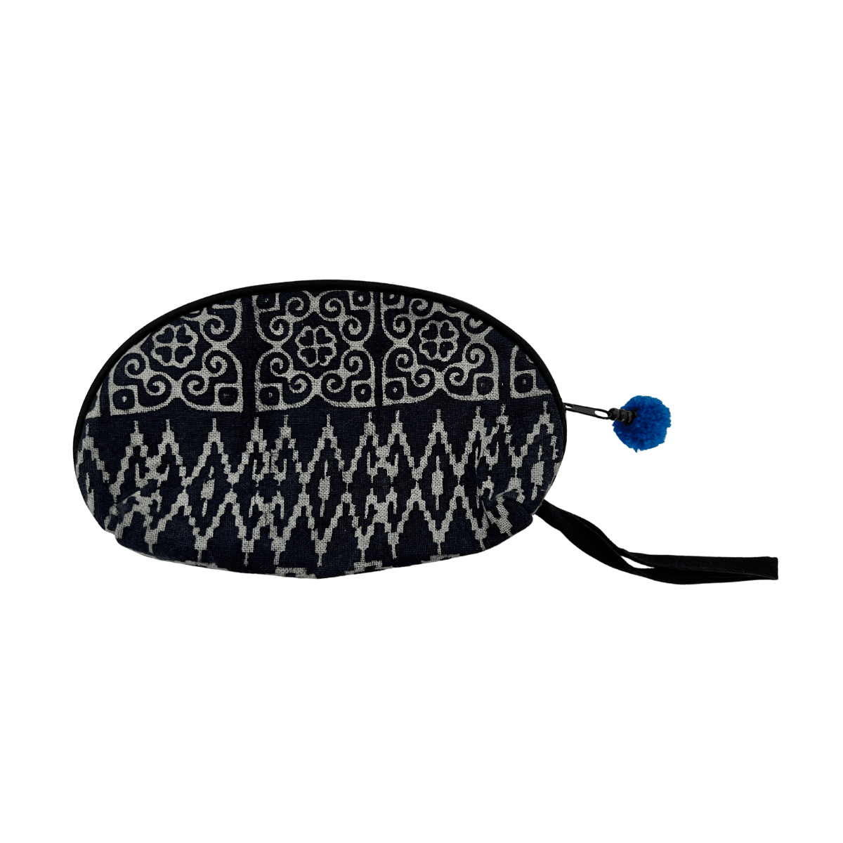 Oasis Batik Coin Cosmetic Bag Indigo - Thailand Bags La Vie Bien Oasis Batik Coin Cosmetic Bag Indigo - Thailand