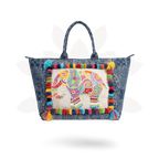 Oasis Batik Elephant Tote Bag - Thailand Bags La Vie Bien Oasis Batik Elephant Tote Bag - Thailand