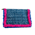 Oasis Batik PomPom iPad Clutch - Thailand Bags La Vie Bien Oasis Batik PomPom iPad Clutch - Thailand