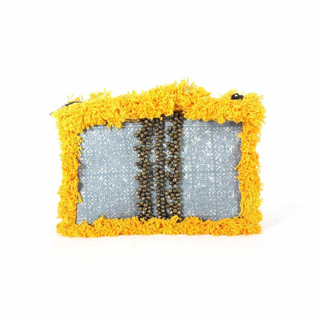 Oasis Bells & Batik Fringe Clutch for iPad - Thailand Bags La Vie Bien Oasis Bells & Batik Fringe Clutch for iPad - Thailand