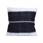 Oasis Del Mar Indigo Batik Pillow Cover - Thailand Decor La Vie Bien Oasis Del Mar Indigo Batik Pillow Cover - Thailand