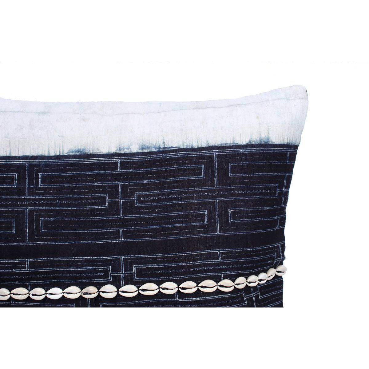 Oasis Del Mar Indigo Batik Pillow Cover - Thailand Decor La Vie Bien Oasis Del Mar Indigo Batik Pillow Cover - Thailand
