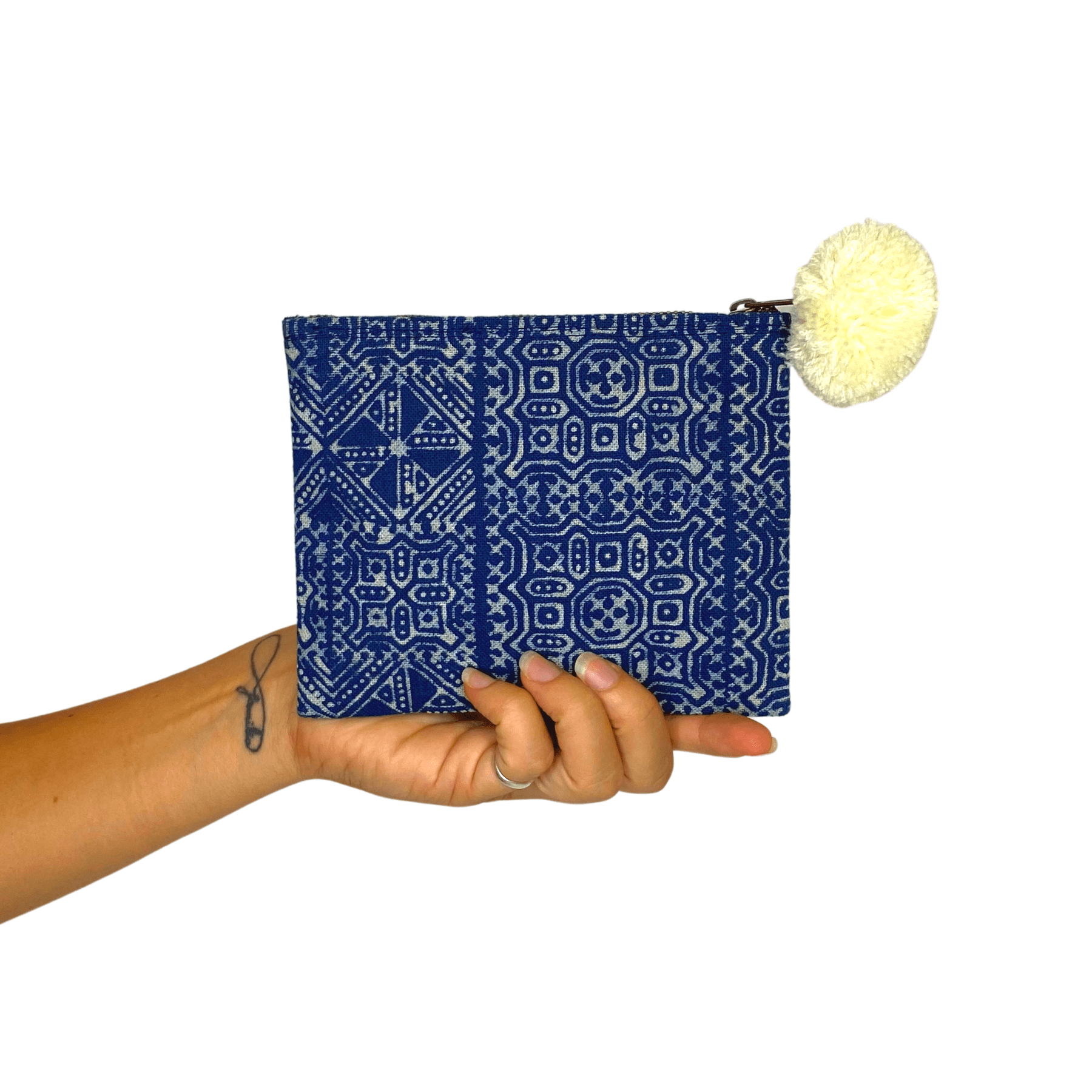 Oasis Hmong Batik Indigo Clutch - Thailand Bags La Vie Bien Oasis Hmong Batik Indigo Clutch - Thailand