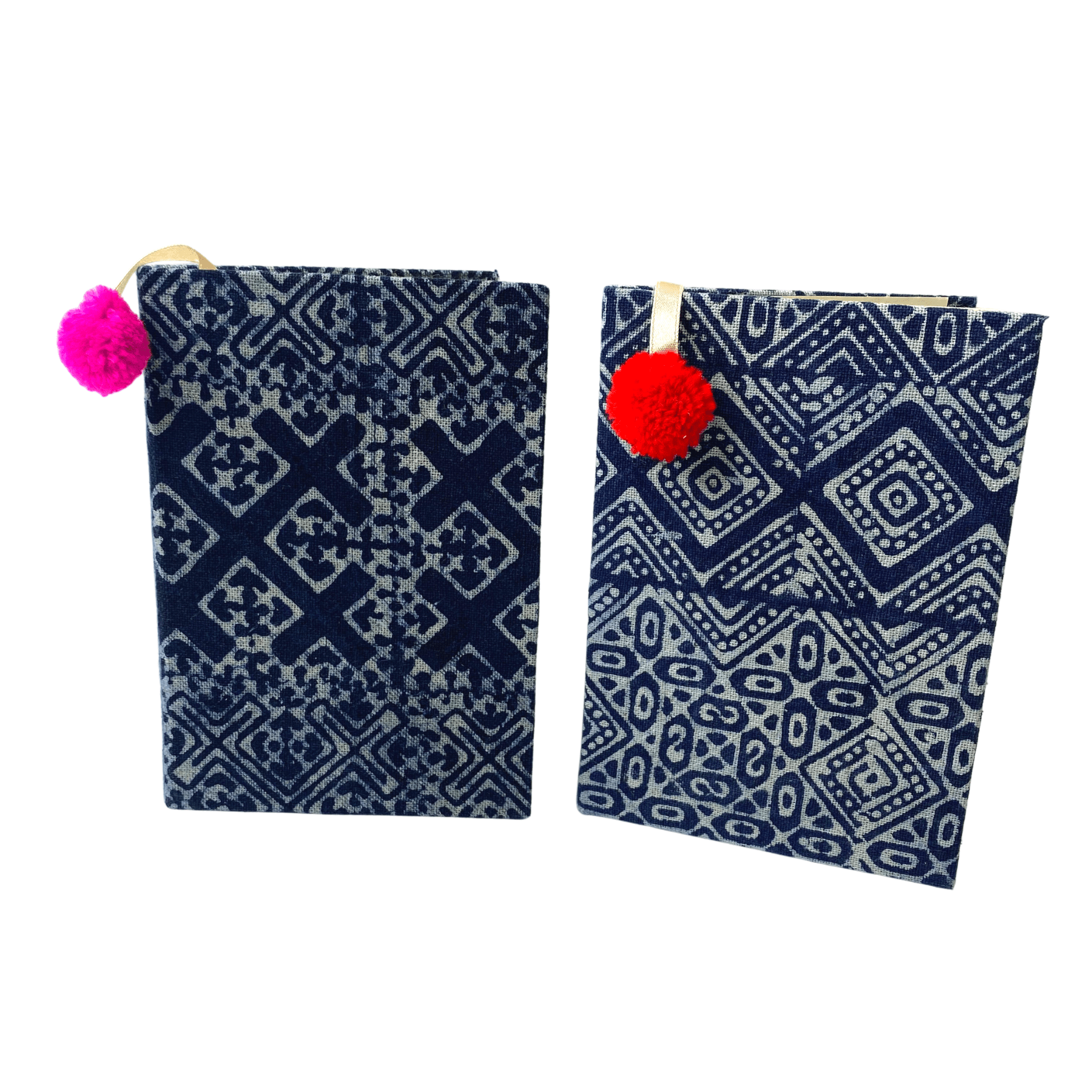 Oasis Indigo Batik Lined Notebook - Thailand La Vie Bien Oasis Indigo Batik Lined Notebook - Thailand