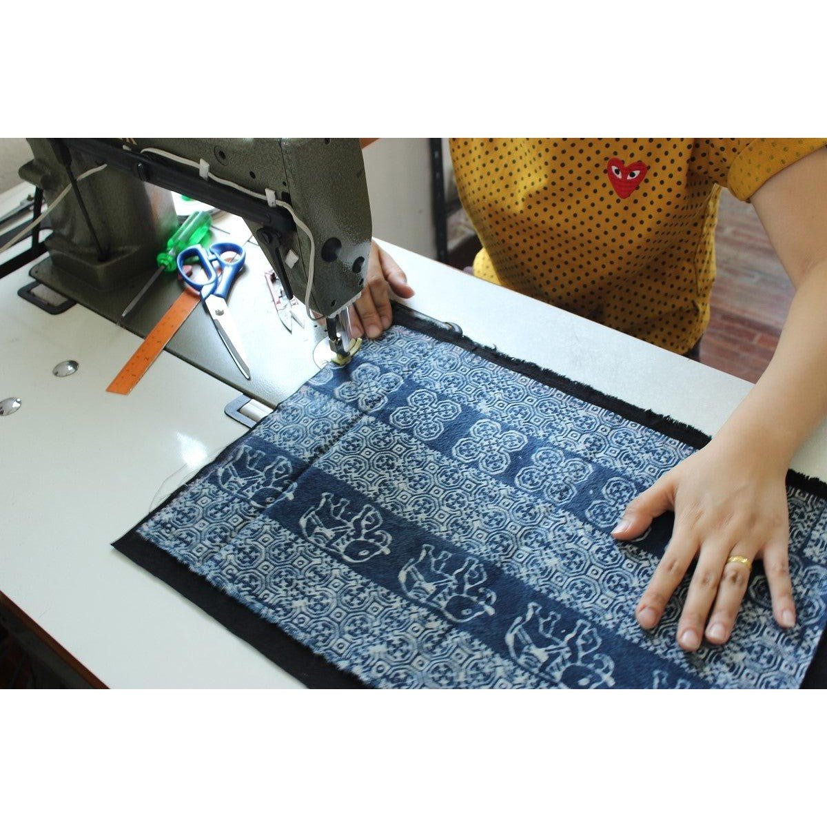 Oasis Multi Tassel Batik Pillow Cover - Thailand Decor La Vie Bien Oasis Multi Tassel Batik Pillow Cover - Thailand