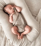 Oat Ribbed Baby Lounger Cover La Vie Bien Oat Ribbed Baby Lounger Cover