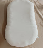 Oat Ribbed Baby Lounger Cover La Vie Bien Oat Ribbed Baby Lounger Cover