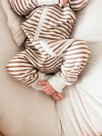Oat Ribbed Baby Lounger Cover La Vie Bien Oat Ribbed Baby Lounger Cover