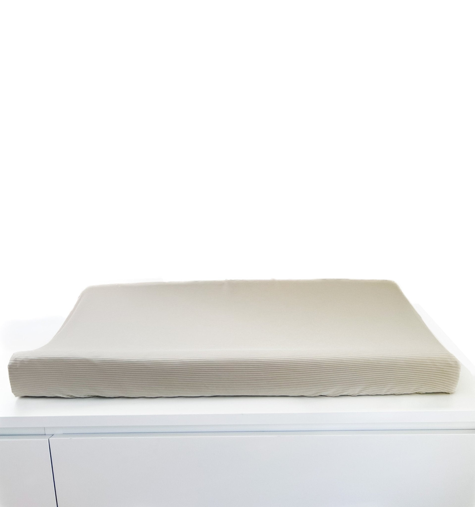 Oat Ribbed Changing Pad Cover La Vie Bien Oat Ribbed Changing Pad Cover