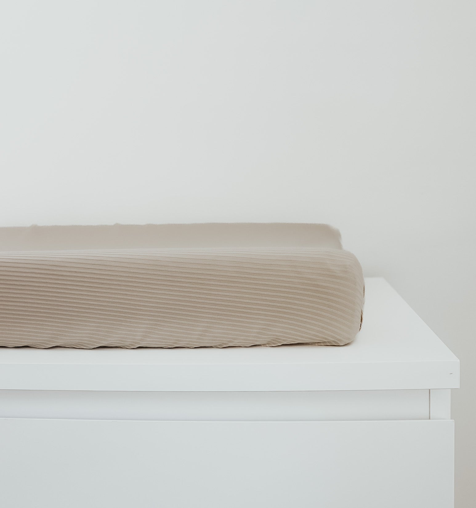 Oat Ribbed Changing Pad Cover La Vie Bien Oat Ribbed Changing Pad Cover