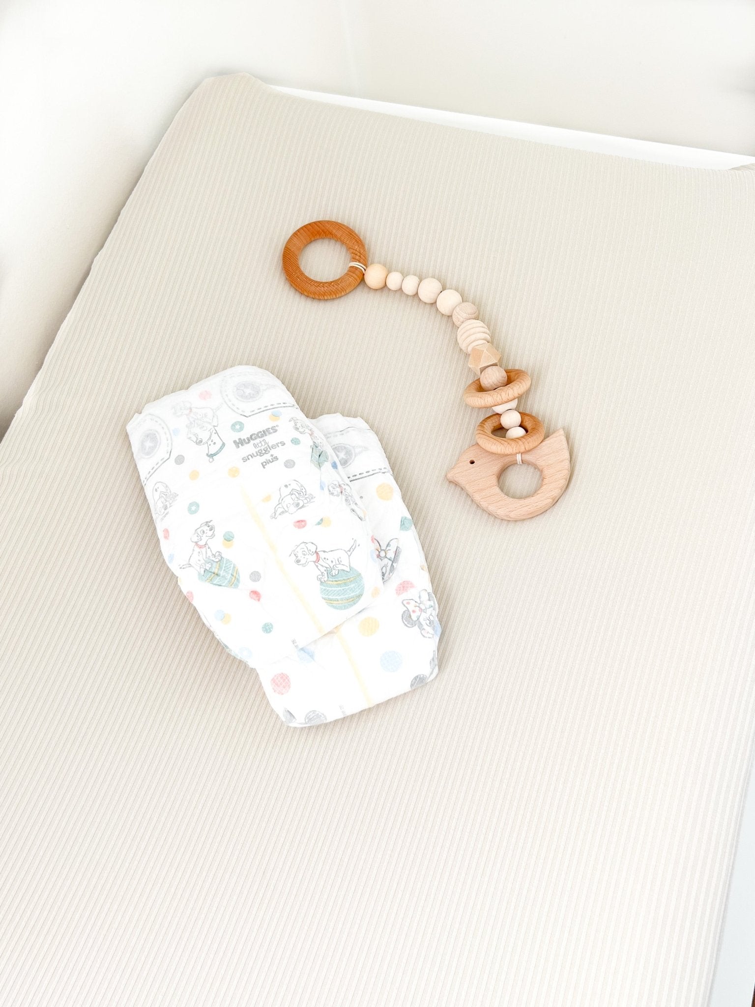 Oat Ribbed Changing Pad Cover La Vie Bien Oat Ribbed Changing Pad Cover
