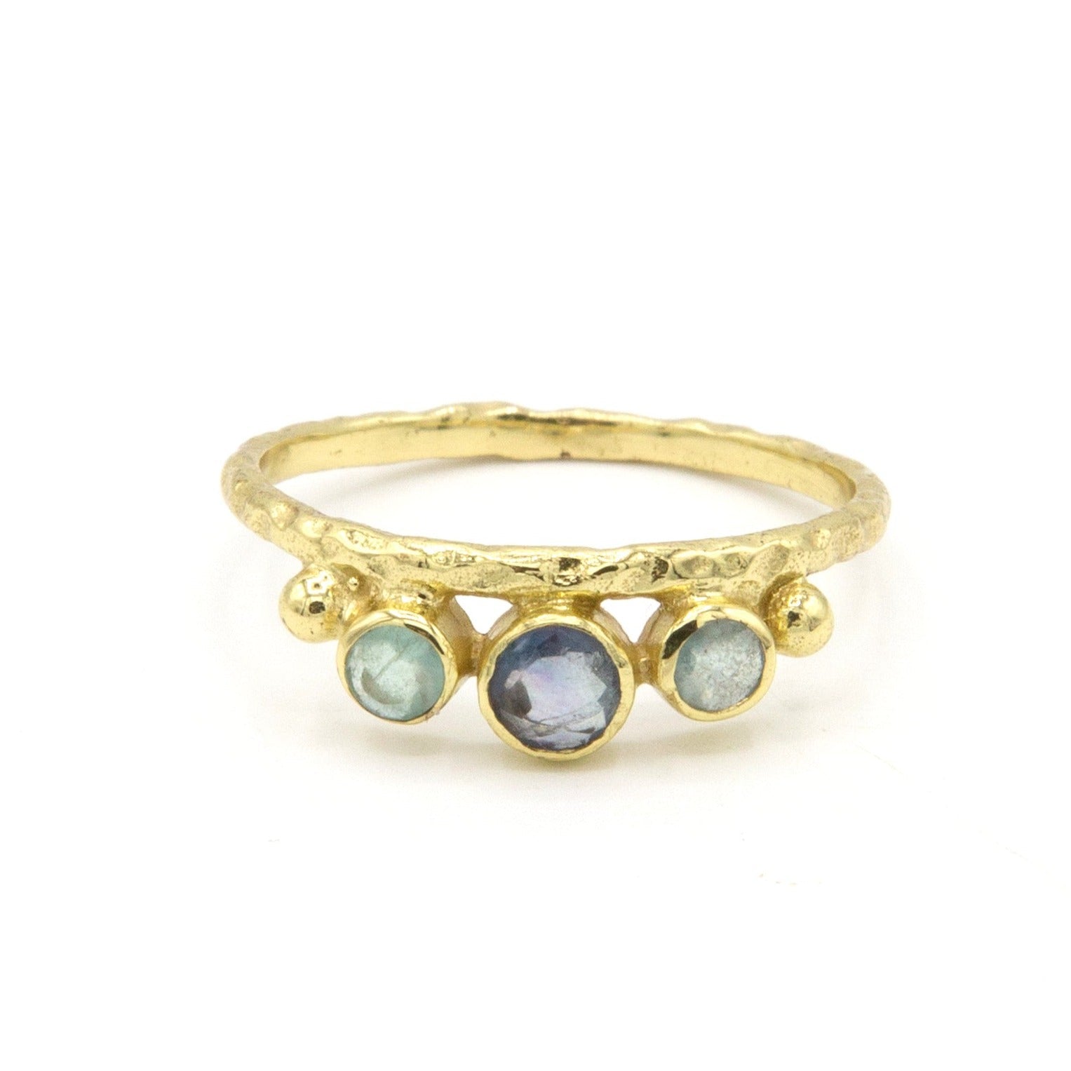 Oberon Moon Brass Ring by Fair Anita