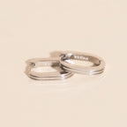 Oblong Line Huggie Hoop Earrings by Oh Clementine