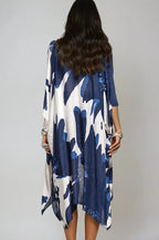 Ocean Bloom Kimono Wrap Navy Clothing La Vie Bien Ocean Bloom Kimono Wrap Navy