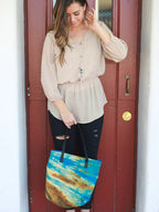 Ocean Waves Tie Dye Purse