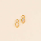 October Birthstone Huggie Hoop Charms by Oh Clementine