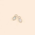 October Birthstone Huggie Hoop Charms by Oh Clementine