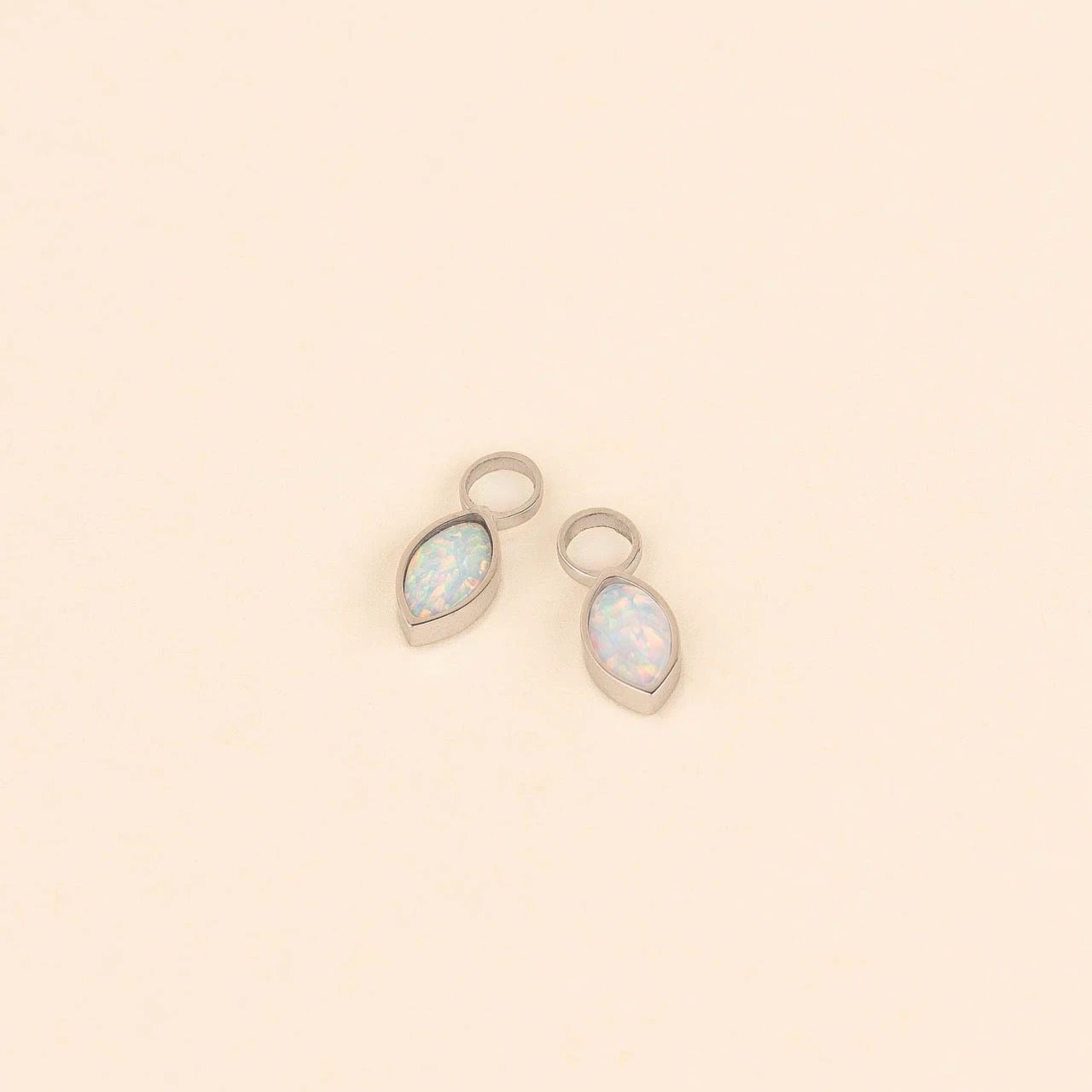 October Birthstone Huggie Hoop Charms by Oh Clementine
