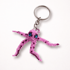 Octopus Seed Bead Hancrafted Keychain - Guatemala Keychains La Vie Bien Octopus Seed Bead Hancrafted Keychain - Guatemala