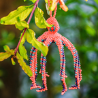 Octopus Seed Bead Ornament - Guatemala Decor La Vie Bien Octopus Seed Bead Ornament - Guatemala