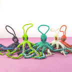Octopus Seed Bead Ornament - Guatemala Decor La Vie Bien Octopus Seed Bead Ornament - Guatemala