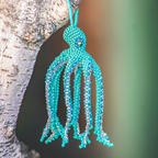 Octopus Seed Bead Ornament - Guatemala Decor La Vie Bien Octopus Seed Bead Ornament - Guatemala