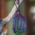 Octopus Seed Bead Ornament - Guatemala Decor La Vie Bien Octopus Seed Bead Ornament - Guatemala