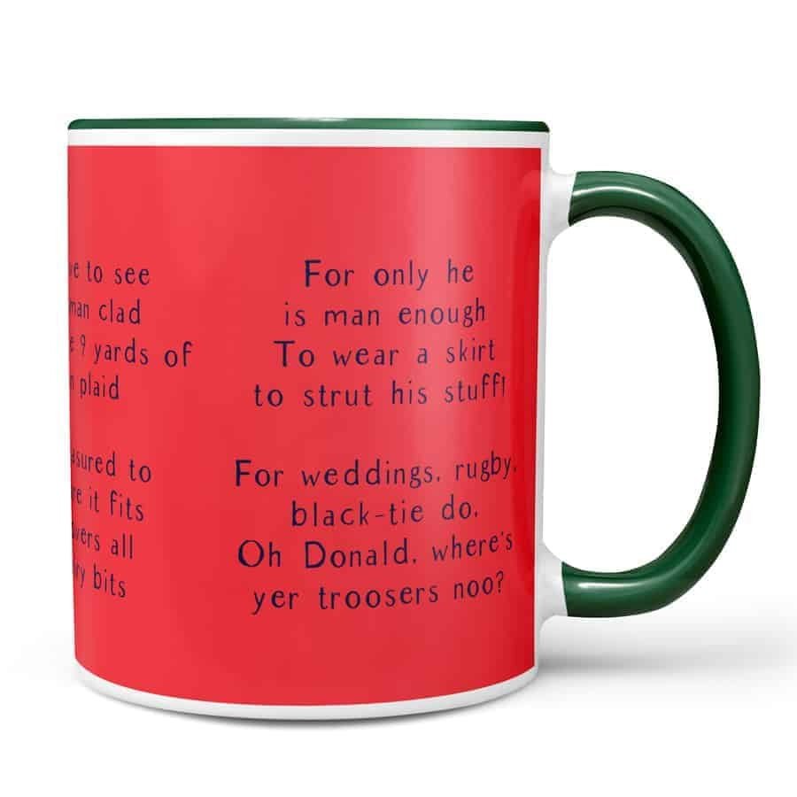 Ode to the Kilt Scottish Mug Mugs La Vie Bien Ode to the Kilt Scottish Mug