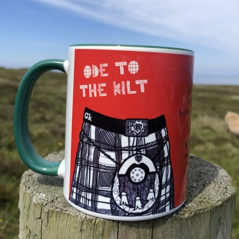 Ode to the Kilt Scottish Mug Mugs La Vie Bien Ode to the Kilt Scottish Mug