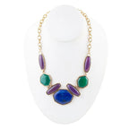 Odyssey Lapis Multi Stone Statement Necklace by Barse Jewelry