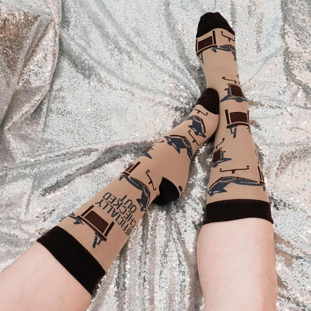 Officially Checked Out Socks | Office Everyday Socks Women's Socks La Vie Bien Officially Checked Out Socks | Office Everyday Socks