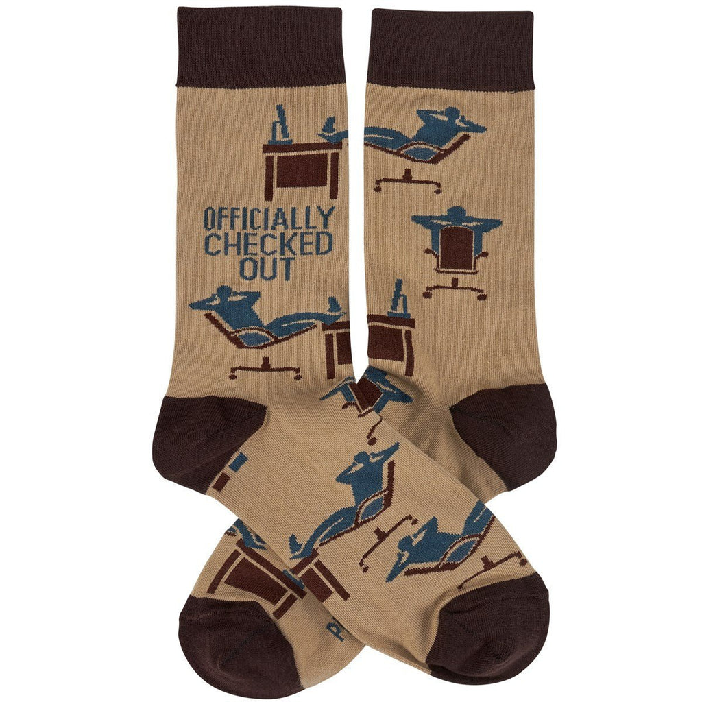 Officially Checked Out Socks | Office Everyday Socks Women's Socks La Vie Bien Officially Checked Out Socks | Office Everyday Socks