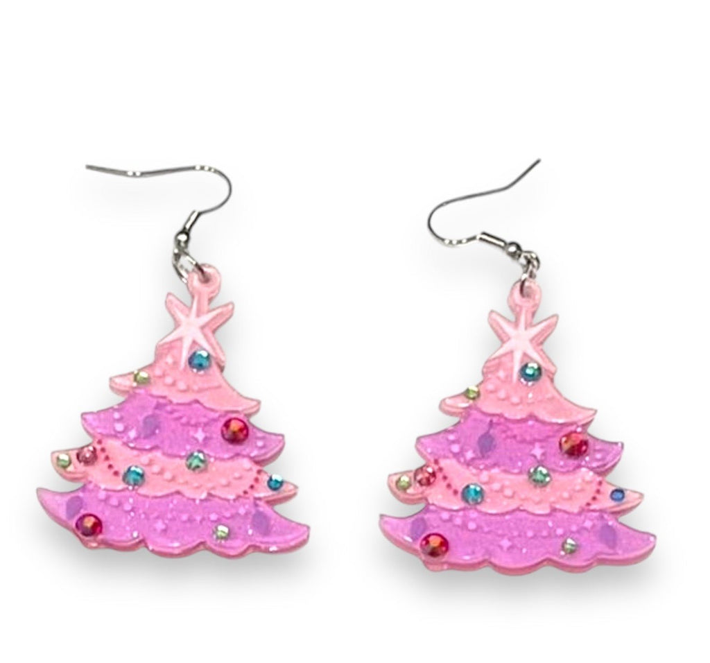 Oh Pinkmas Tree Earrings by Miss Fluff x Lipstick & Chrome Earrings La Vie Bien Oh Pinkmas Tree Earrings by Miss Fluff x Lipstick & Chrome