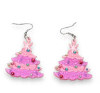 Oh Pinkmas Tree Earrings by Miss Fluff x Lipstick & Chrome Earrings La Vie Bien Oh Pinkmas Tree Earrings by Miss Fluff x Lipstick & Chrome
