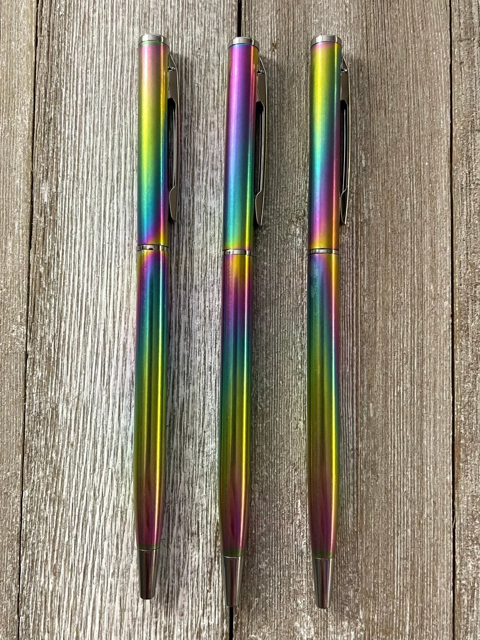 Oil Slick Slim Twist Pen by Bespattered Facade