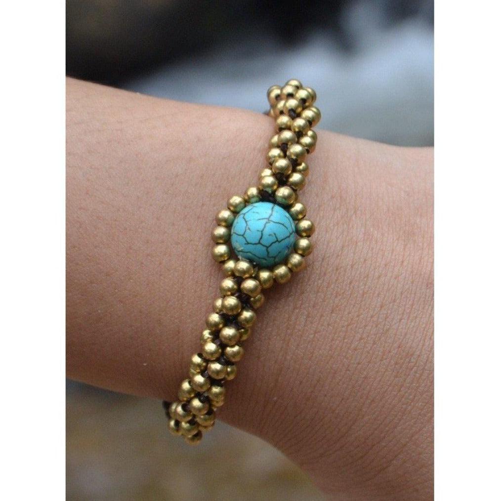 Ojo Brass Adjustable Bracelet - Thailand Jewelry La Vie Bien Ojo Brass Adjustable Bracelet - Thailand