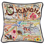 Oklahoma Hand - Embroidered Pillow Pillows La Vie Bien Oklahoma Hand - Embroidered Pillow